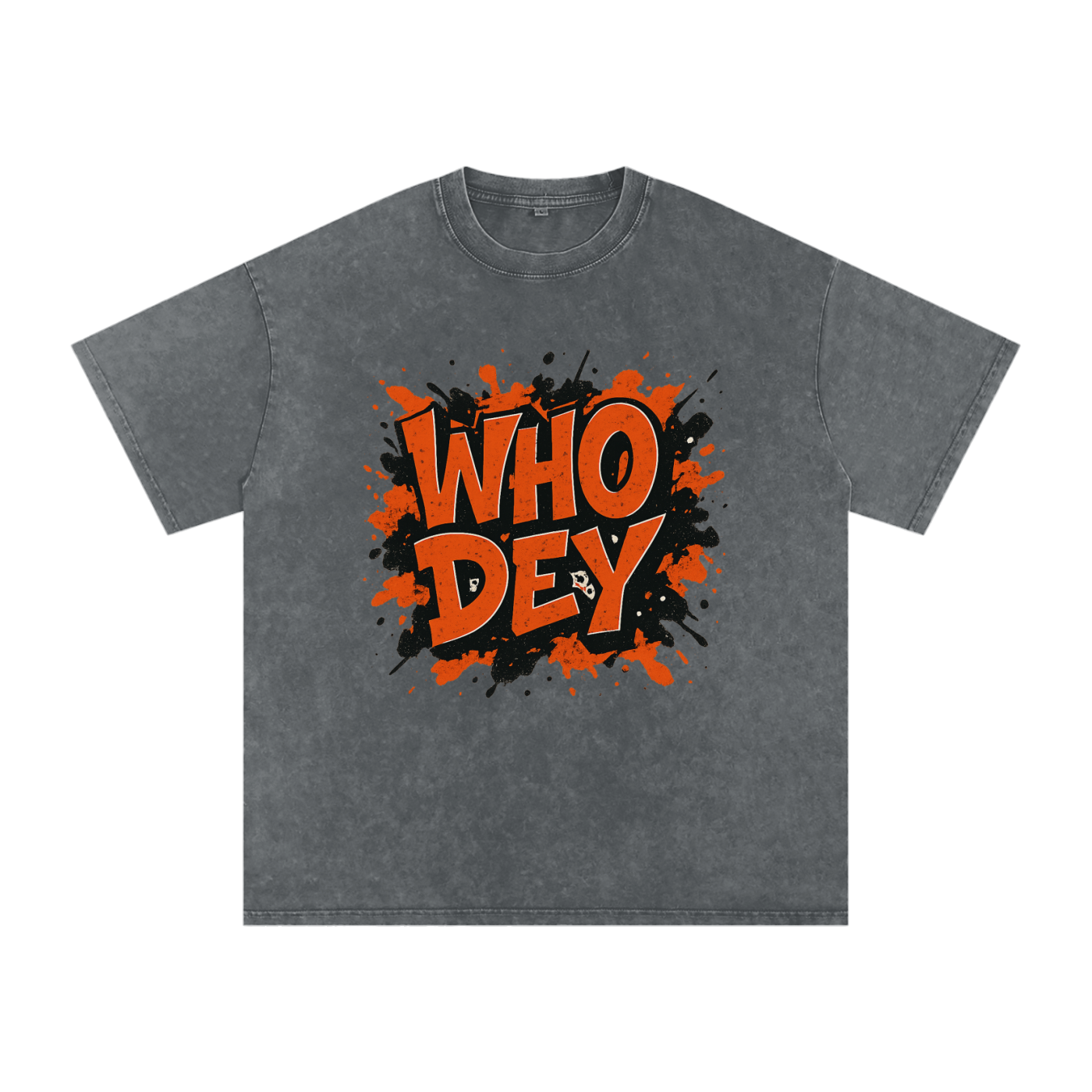 "Who Dey" Cincinnati Inspired Oversized Vintage Tee