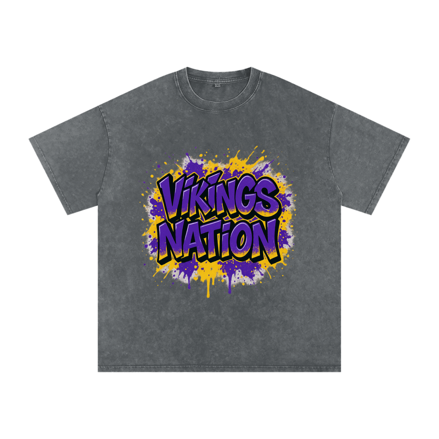 "Vikings Nation" Minnesota Inspired Oversized Vintage Tee