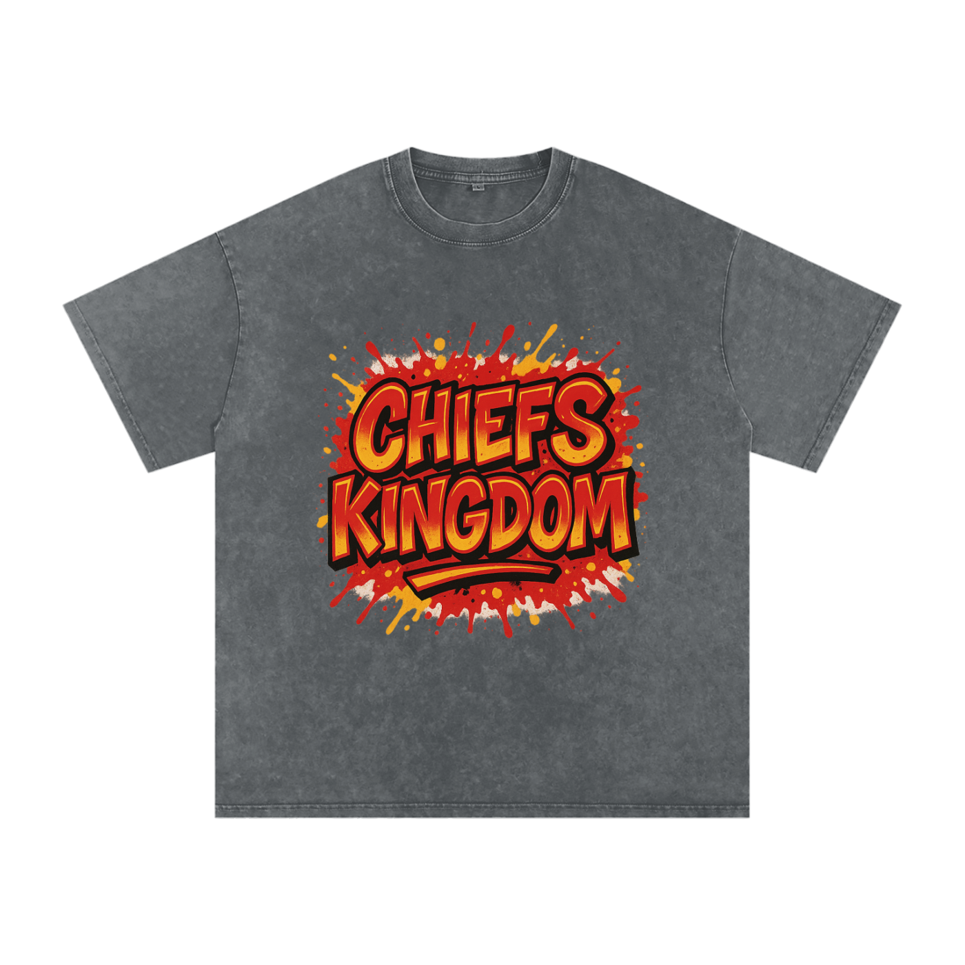 "Chiefs Kingdom" Kansas City Inspired Oversized Vintage Tee