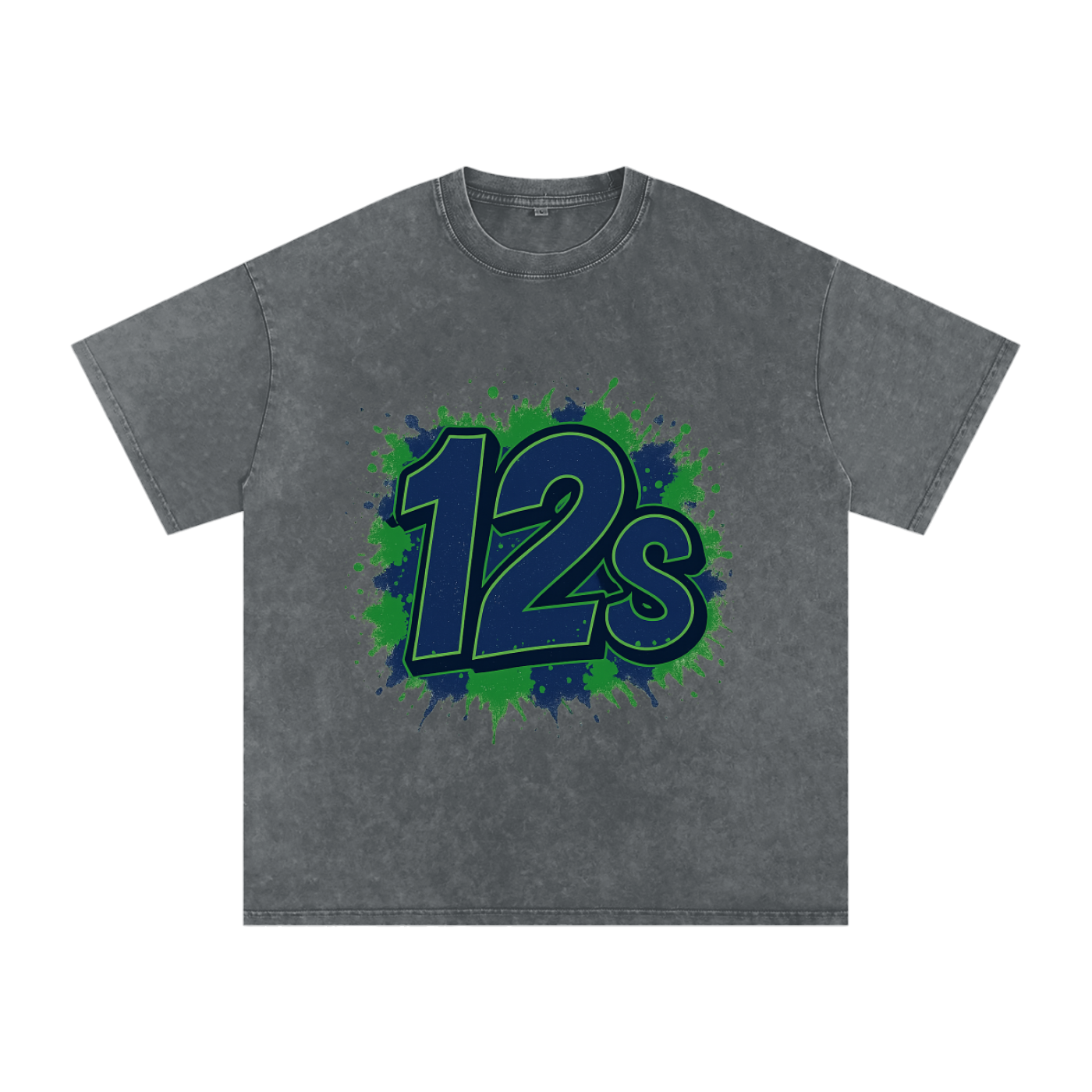 "12s" Seattle Inspired Oversized Vintage Tee