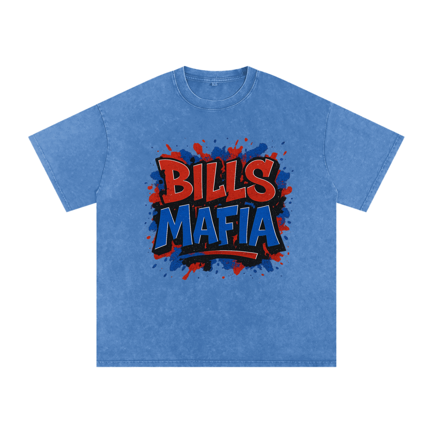 "Bills Mafia" Buffalo Inspired Oversized Vintage Tee