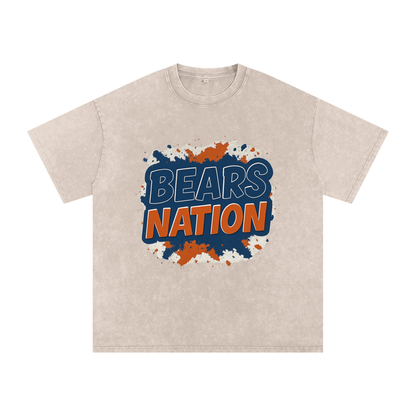 "Bears Nation" Chicago Inspired Oversized Vintage Tee