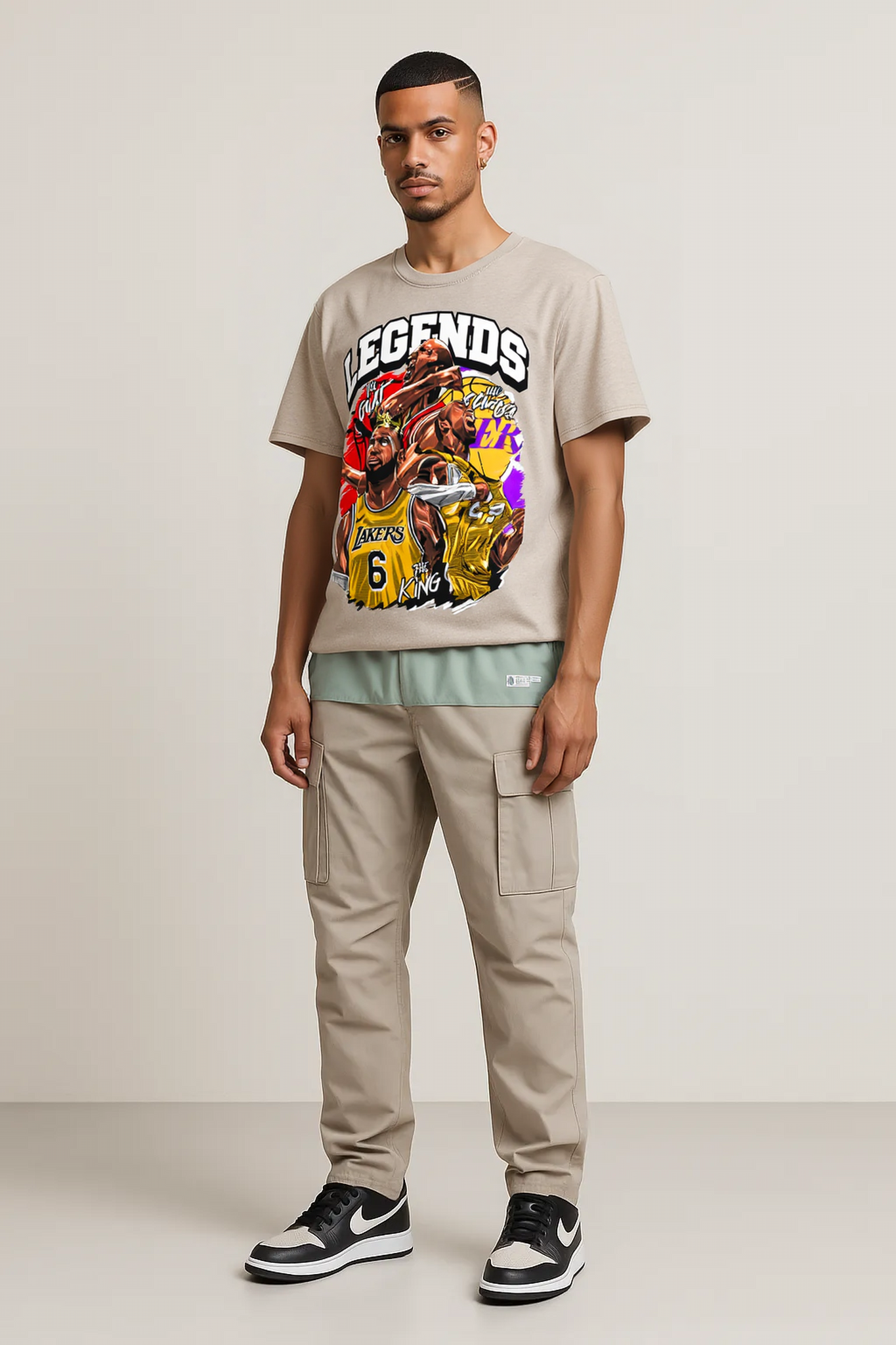 "Trio Legends" Oversized Vintage Tee