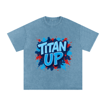 "Titan Up" Tennessee Inspired Oversized Vintage Tee