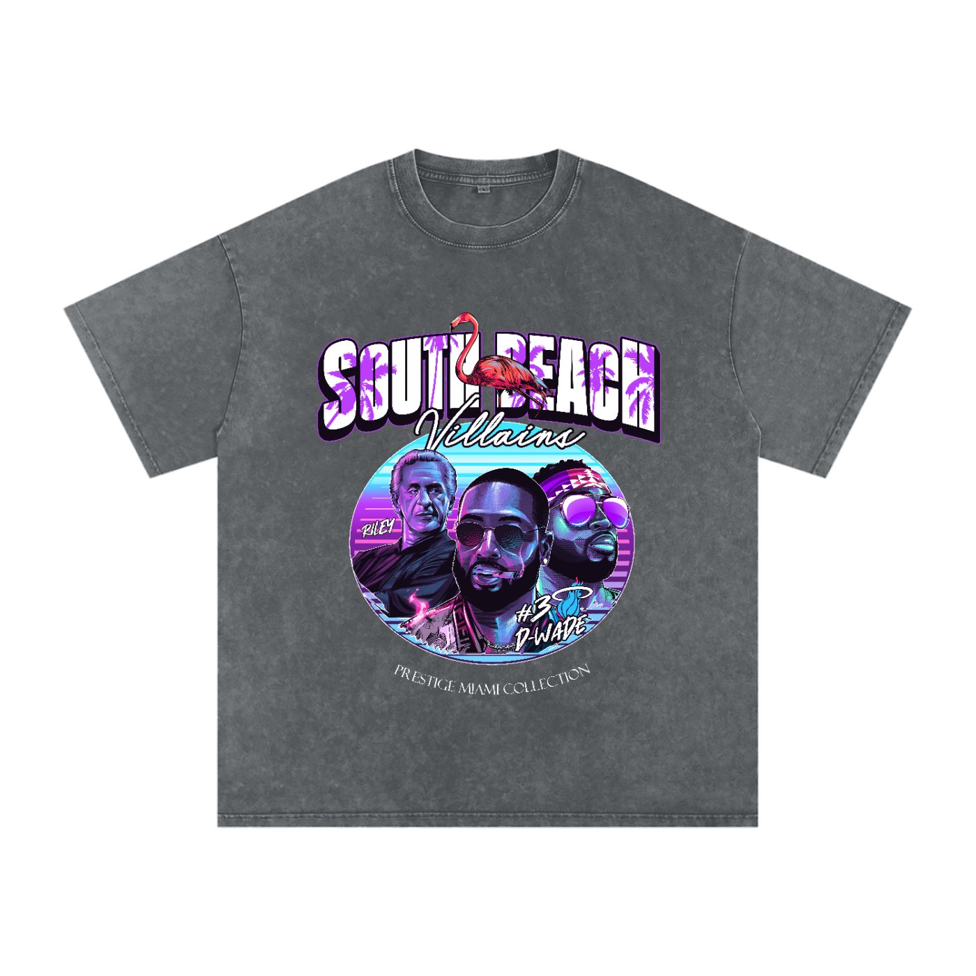"South Beach Villains" Oversized Vintage Tee