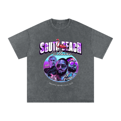 "South Beach Villains" Oversized Vintage Tee
