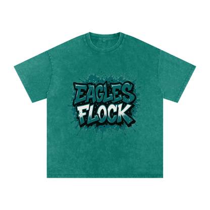 "Eagles Flock" Philly Inspired Oversized Vintage Tee