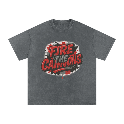 "Fire the Cannons" Tampa Bay Inspired Oversized Vintage Tee