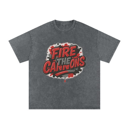 "Fire the Cannons" Tampa Bay Inspired Oversized Vintage Tee
