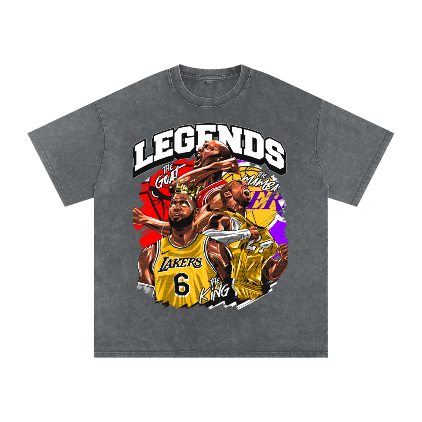 "Trio Legends" Oversized Vintage Tee