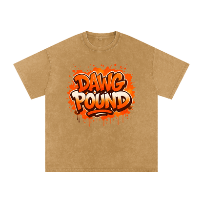 "Dawg Pound" Cleveland Inspired Oversized Vintage Tee