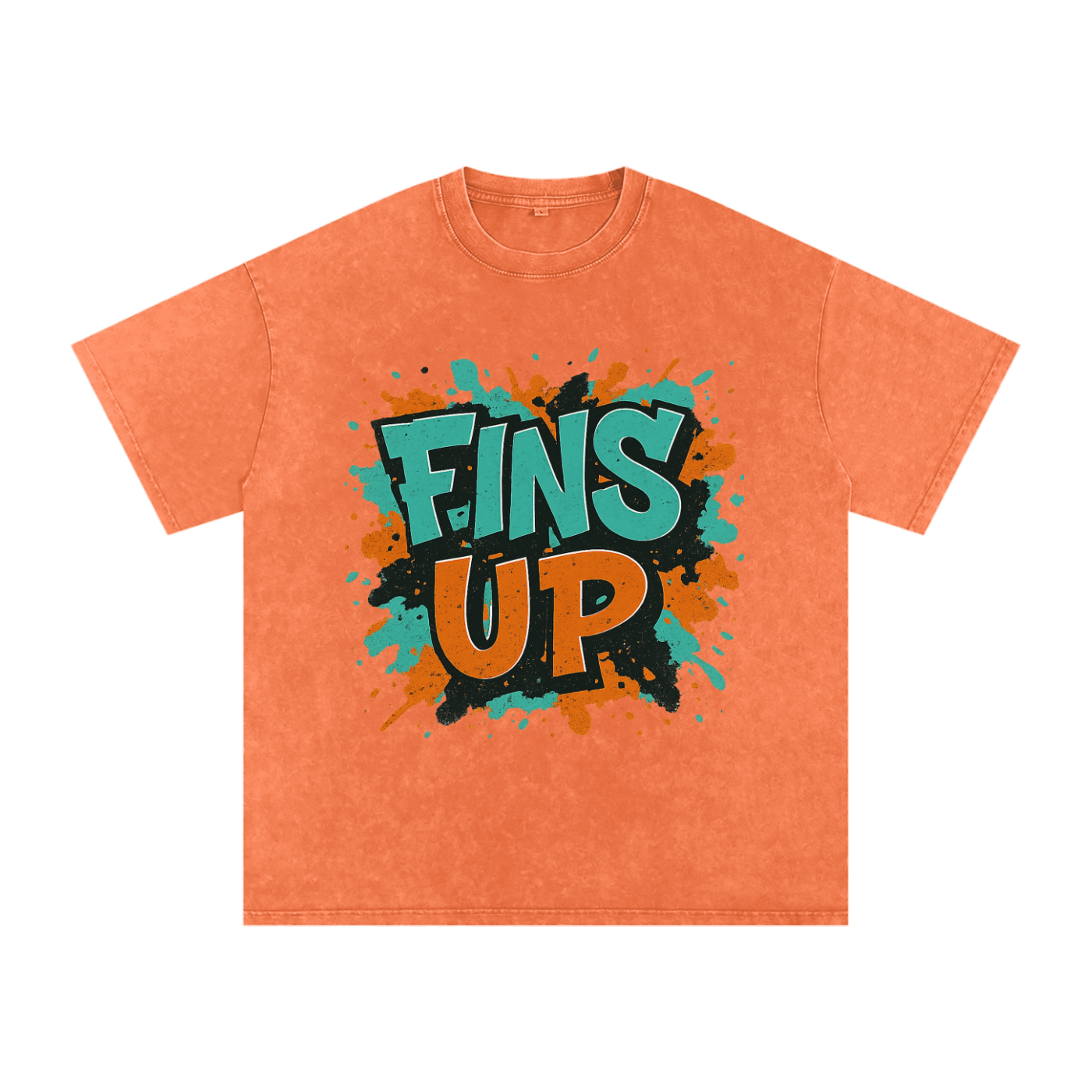"Fins Up" Miami Inspired Oversized Vintage Tee