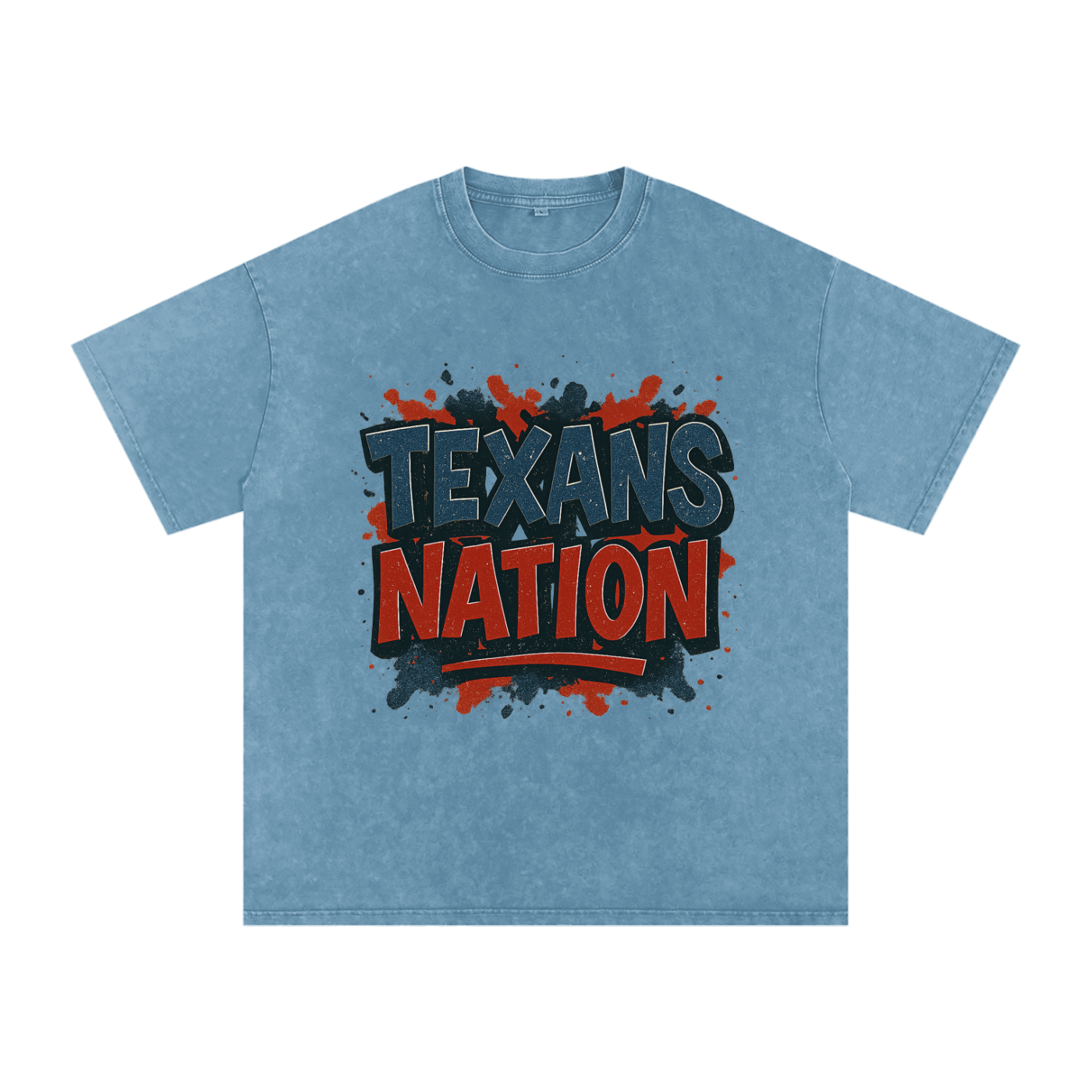 "Texans Nation" Houston Inspired Oversized Vintage Tee