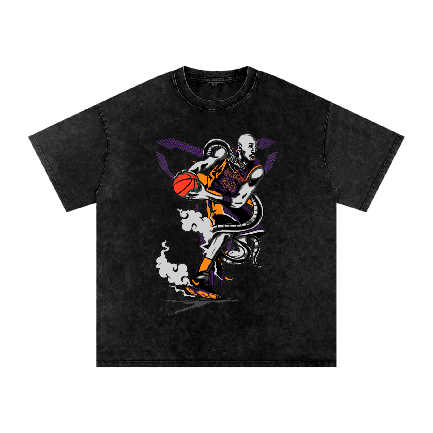 "Black Mamba" Oversized Vintage Tee