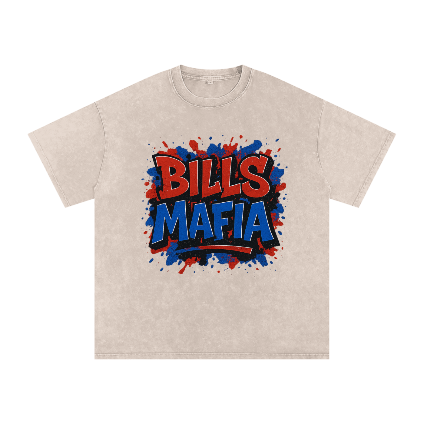 "Bills Mafia" Buffalo Inspired Oversized Vintage Tee