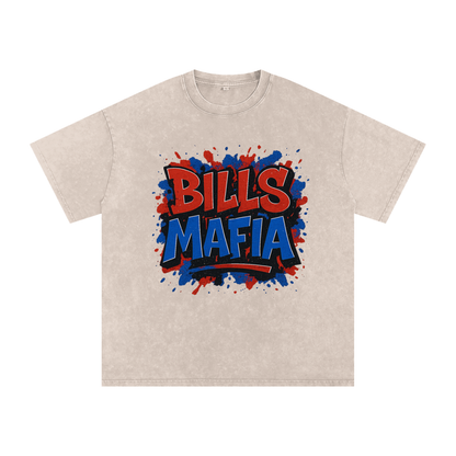 "Bills Mafia" Buffalo Inspired Oversized Vintage Tee