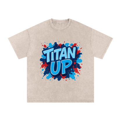 "Titan Up" Tennessee Inspired Oversized Vintage Tee