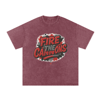 "Fire the Cannons" Tampa Bay Inspired Oversized Vintage Tee
