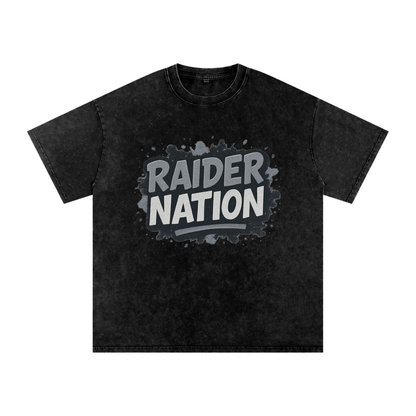 "Raider Nation" Las Vegas Inspired Oversized Vintage Tee
