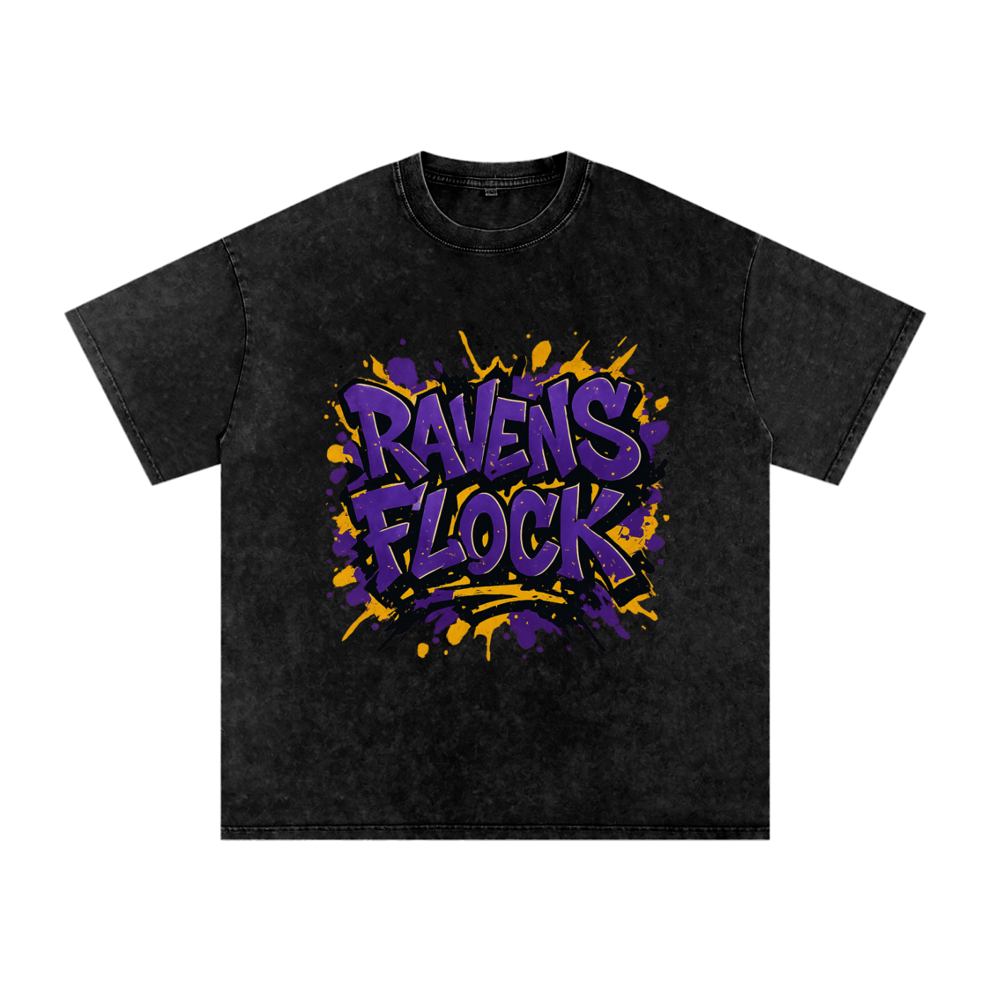 "Ravens Flock" Baltimore Inspired Oversized Vintage Tee
