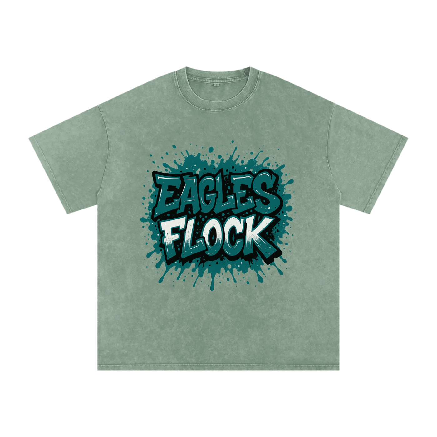 "Eagles Flock" Philly Inspired Oversized Vintage Tee