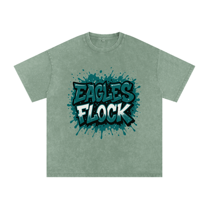 "Eagles Flock" Philly Inspired Oversized Vintage Tee