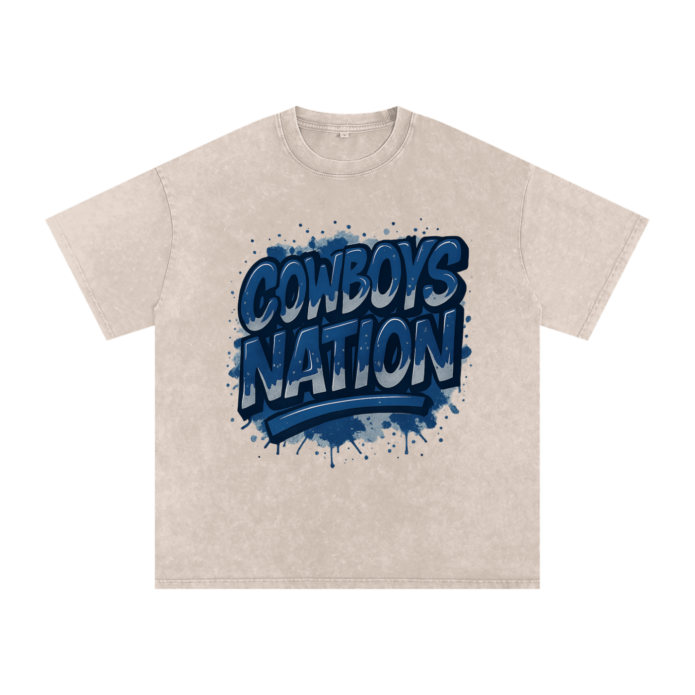 "Cowboys Nation" Dallas Inspired Oversized Vintage Tee