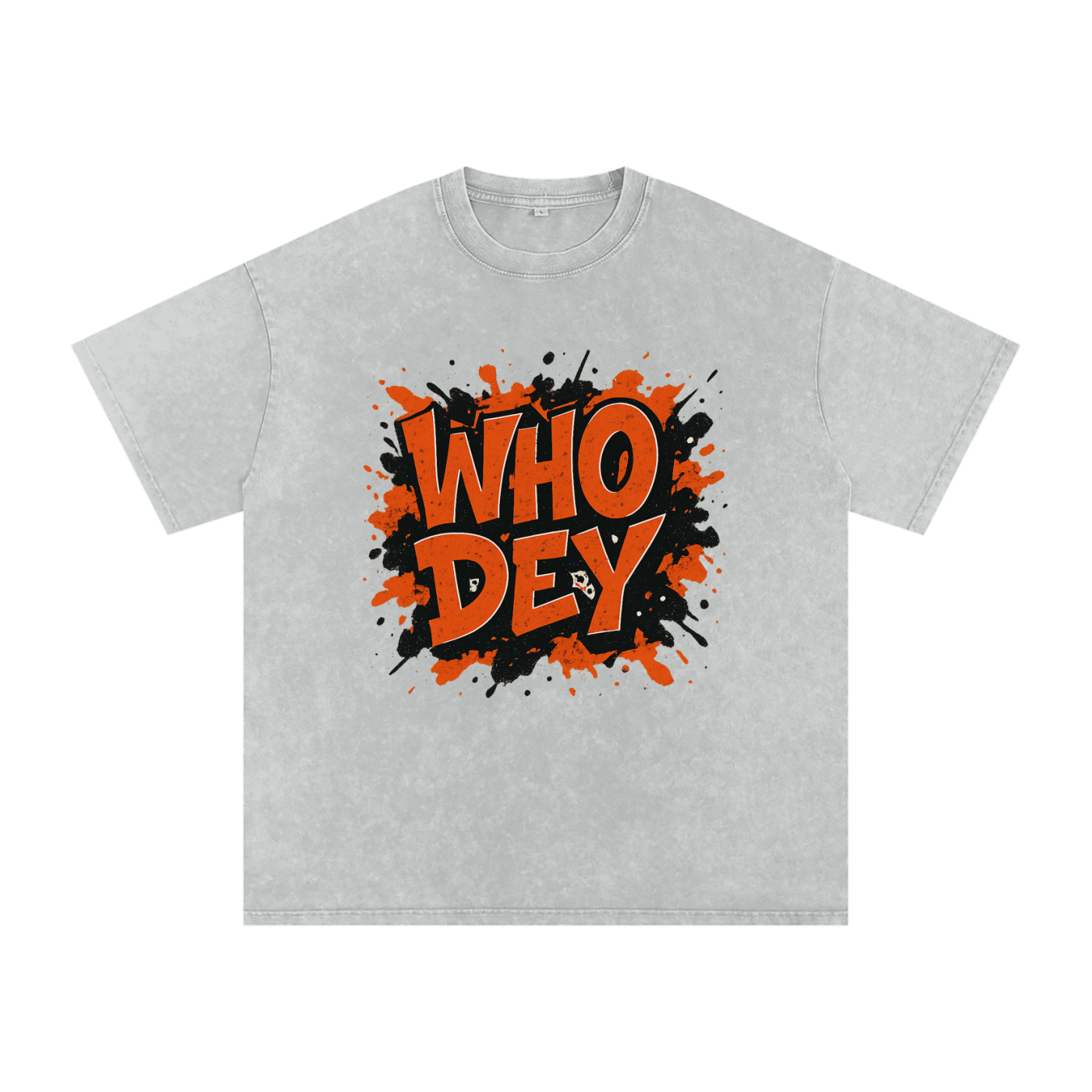 "Who Dey" Cincinnati Inspired Oversized Vintage Tee