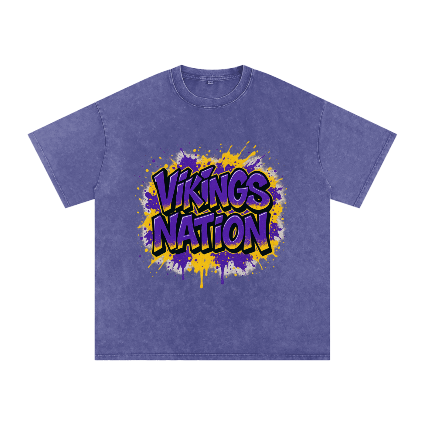 "Vikings Nation" Minnesota Inspired Oversized Vintage Tee