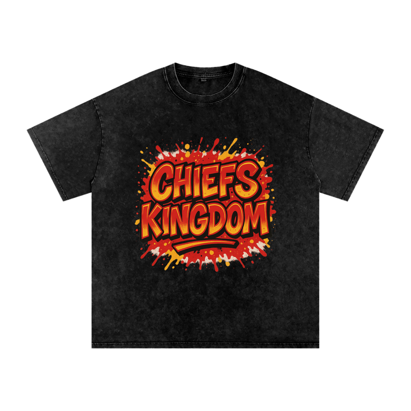 "Chiefs Kingdom" Kansas City Inspired Oversized Vintage Tee
