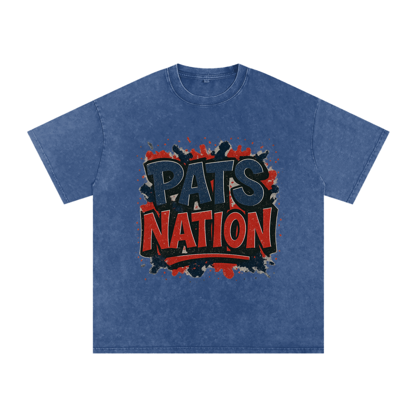 "Pats Nation" New England Inspired Oversized Vintage Tee