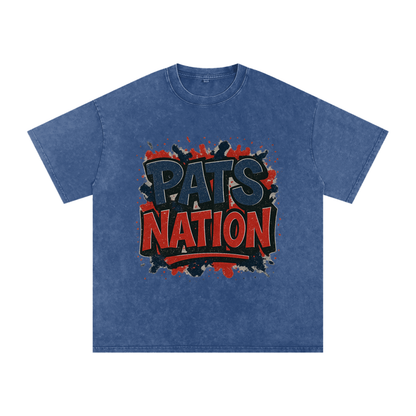 "Pats Nation" New England Inspired Oversized Vintage Tee