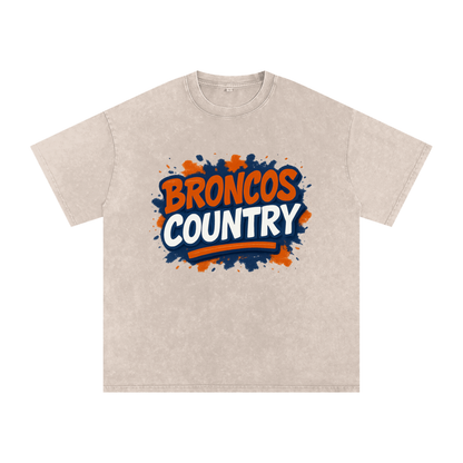 "Broncos Country" Denver Inspired Oversized Vintage Tee