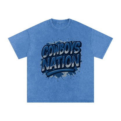 "Cowboys Nation" Dallas Inspired Oversized Vintage Tee