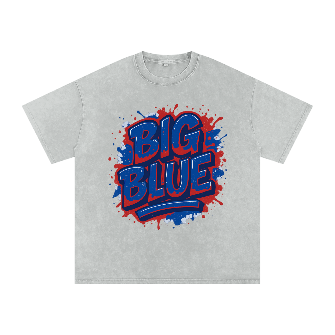 "Big Blue" New York Inspired Oversized Vintage Tee
