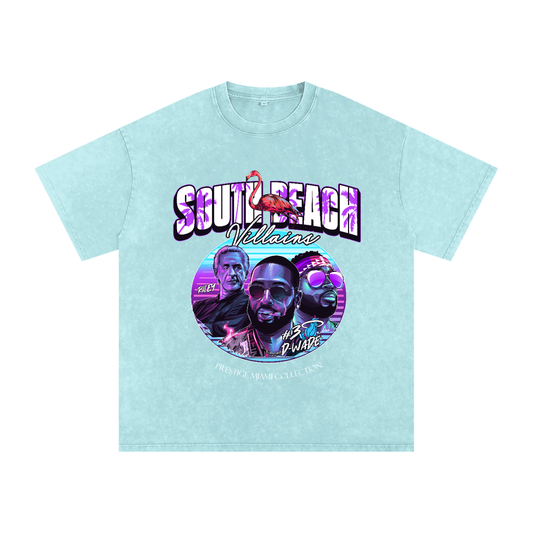 "South Beach Villains" Oversized Vintage Tee