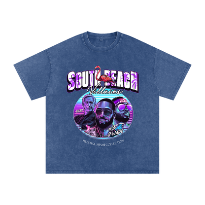 "South Beach Villains" Oversized Vintage Tee