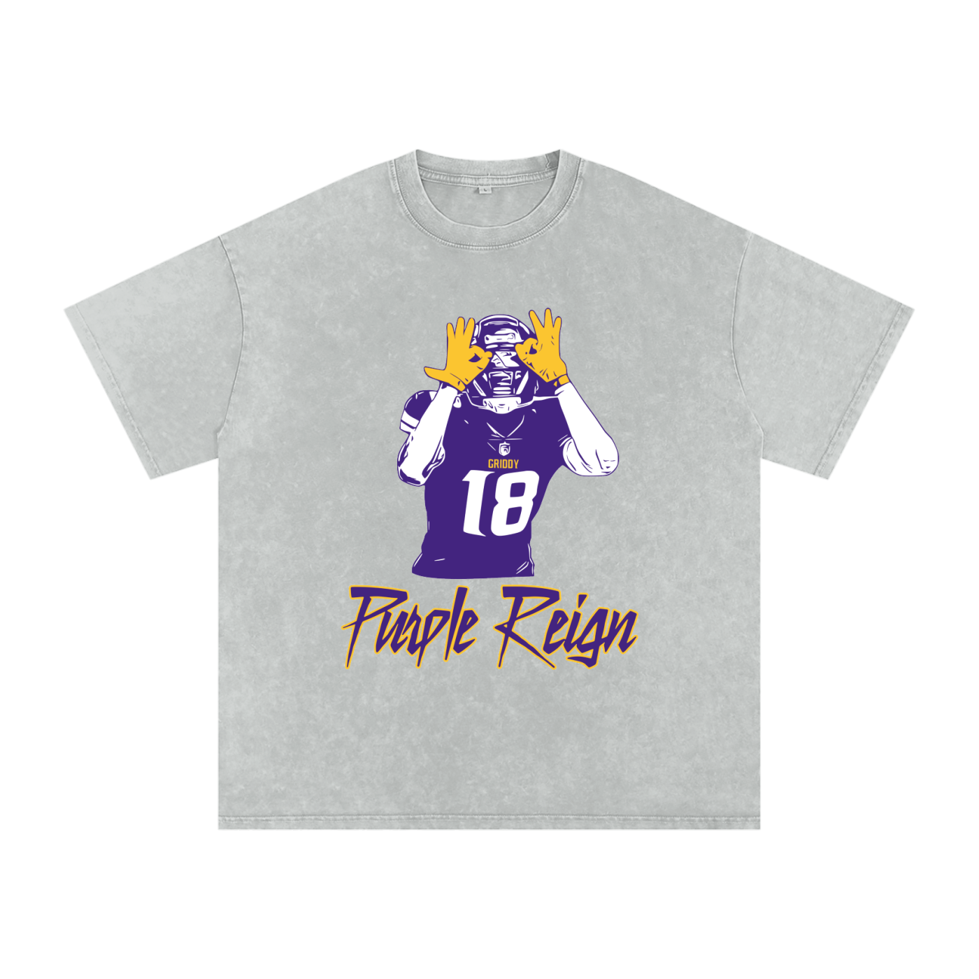 Justin Jefferson "Purple Reign" Oversized Vintage Tee