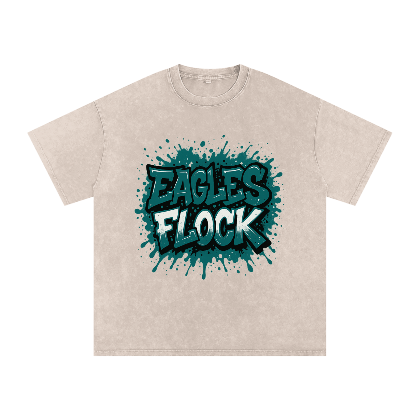 "Eagles Flock" Philly Inspired Oversized Vintage Tee