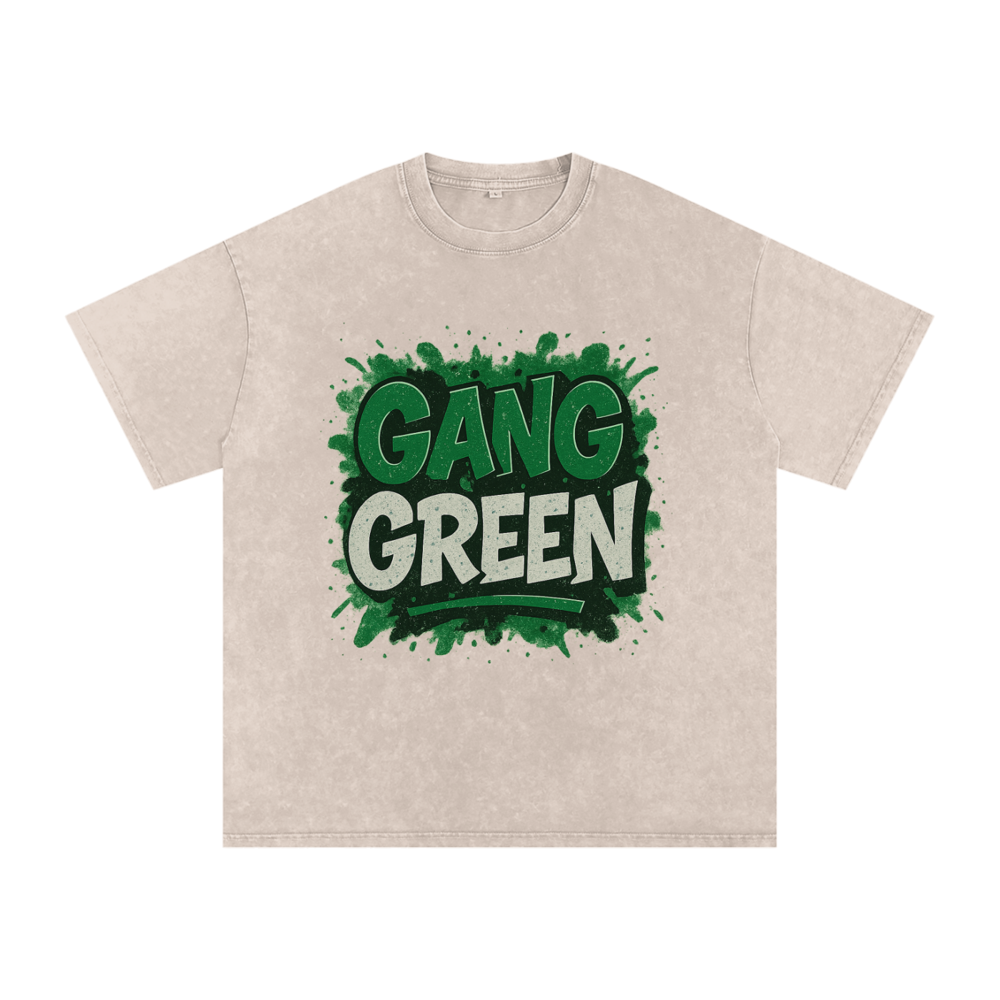 "Gang Green" New York Inspired Oversized Vintage Tee