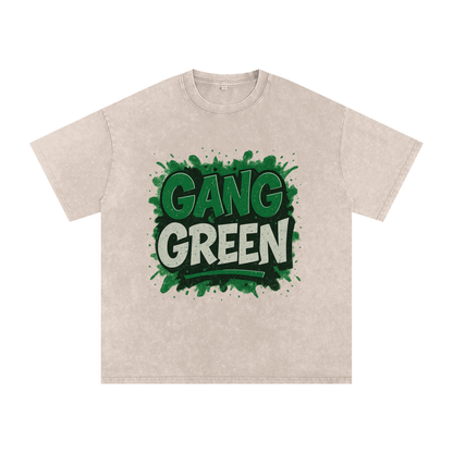 "Gang Green" New York Inspired Oversized Vintage Tee