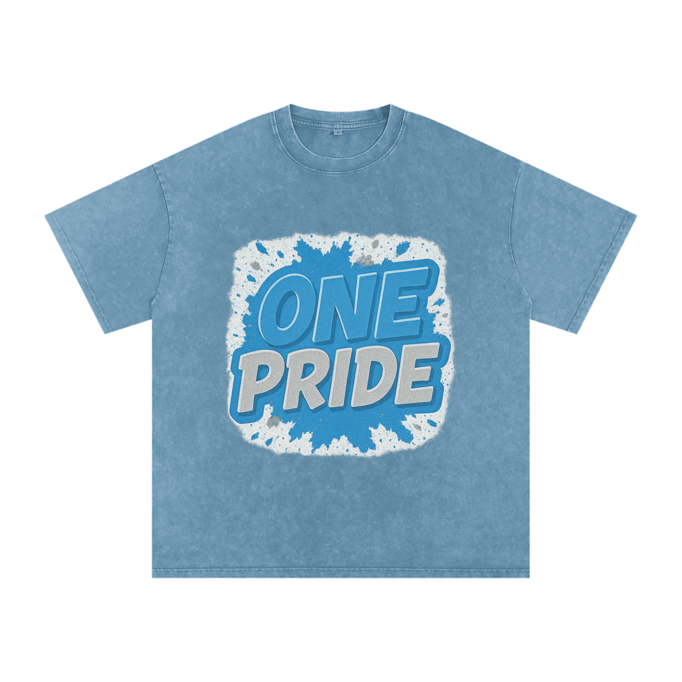 &quot;One Pride&quot; Detroit Inspired Oversized Vintage Tee