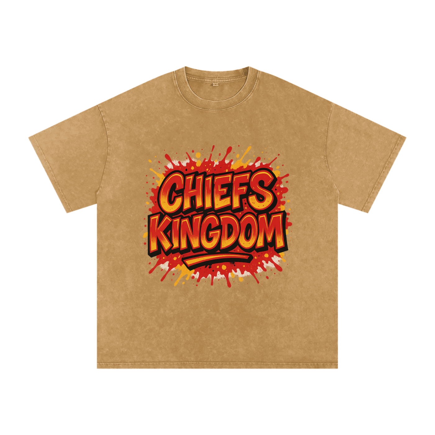 "Chiefs Kingdom" Kansas City Inspired Oversized Vintage Tee