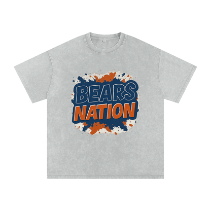 "Bears Nation" Chicago Inspired Oversized Vintage Tee