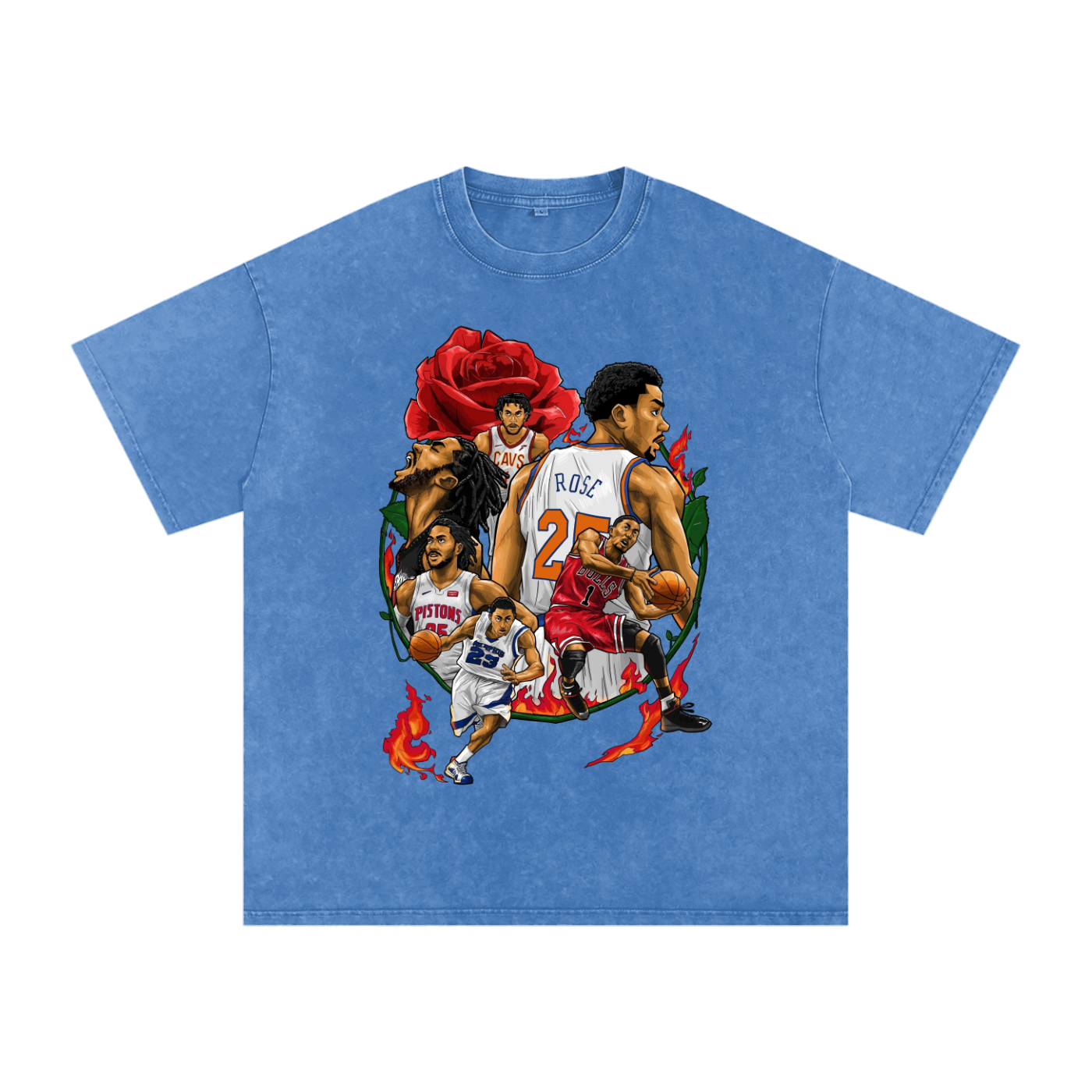 "D-Rose" Oversized Vintage Tee