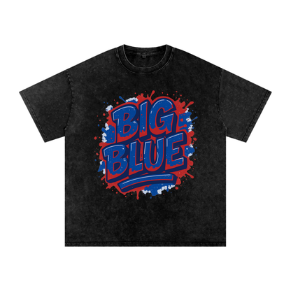 "Big Blue" New York Inspired Oversized Vintage Tee