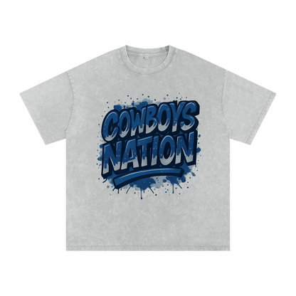"Cowboys Nation" Dallas Inspired Oversized Vintage Tee