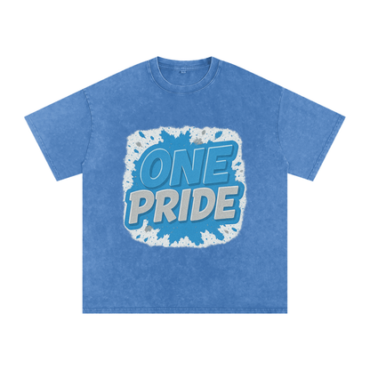 &quot;One Pride&quot; Detroit Inspired Oversized Vintage Tee