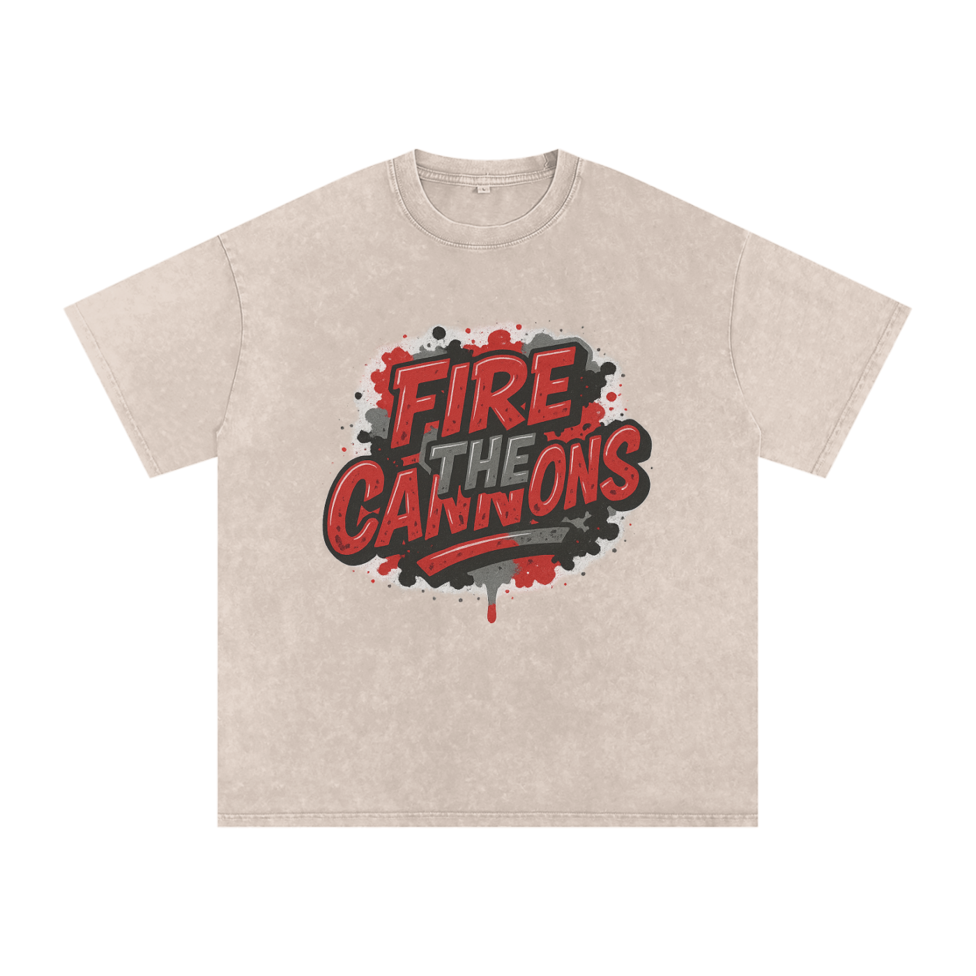 "Fire the Cannons" Tampa Bay Inspired Oversized Vintage Tee