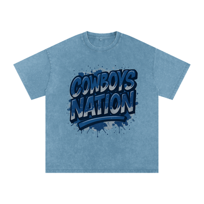 "Cowboys Nation" Dallas Inspired Oversized Vintage Tee